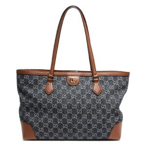 Gucci Tote Bag Double GG Off White GG Denim